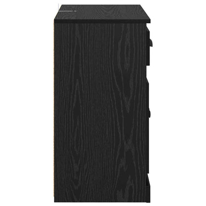 Sideboards 2 pcs Black Oak 70 x 35.5 x 67.5 cm Engineered Wood