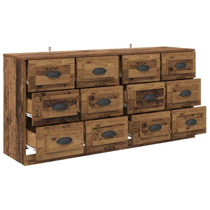 Sideboards 2 pcs Old Wood 70 x 35.5 x 67.5 cm Engineered Wood