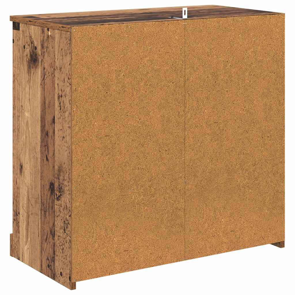 Sideboards 2 pcs Old Wood 70 x 35.5 x 67.5 cm Engineered Wood