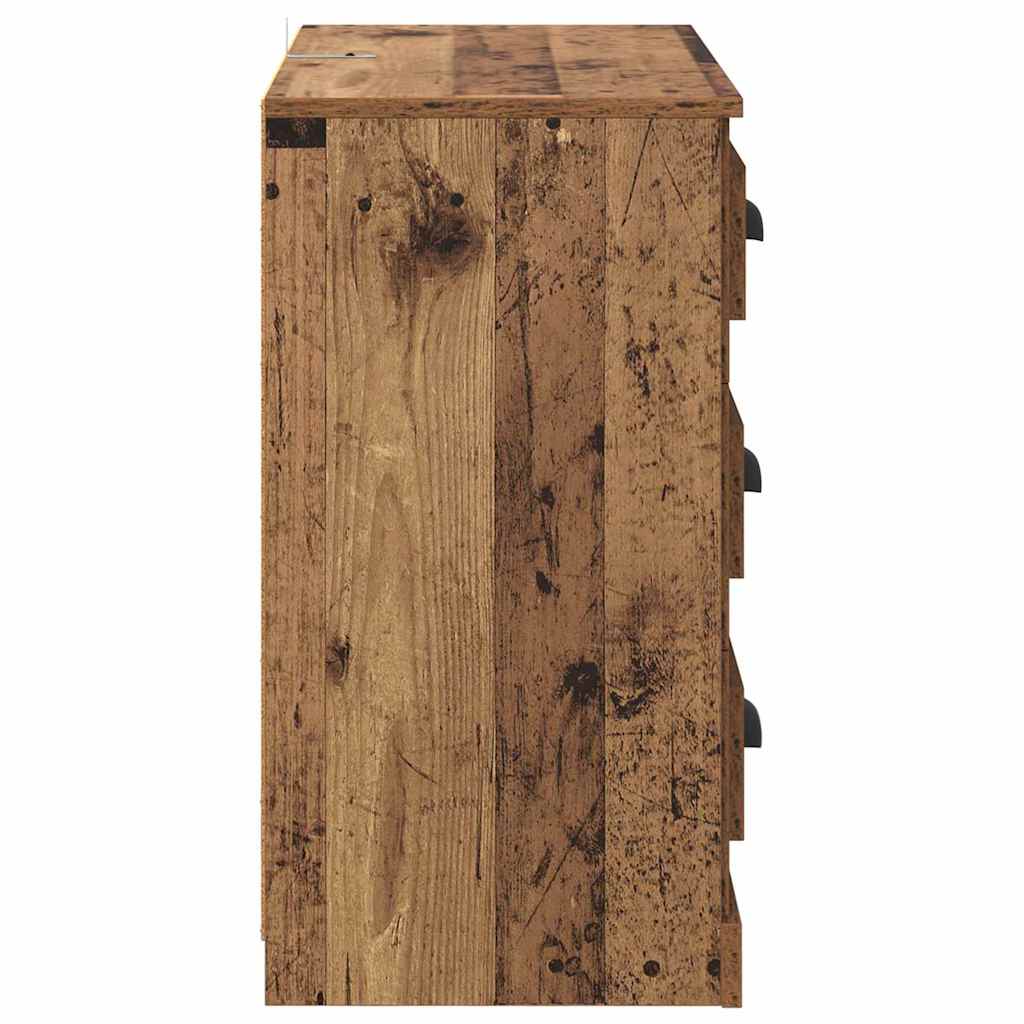 Sideboards 2 pcs Old Wood 70 x 35.5 x 67.5 cm Engineered Wood