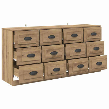 Sideboards with Drawer 2 pcs Artisan Oak 70 x 35.5 x 67.5 cm