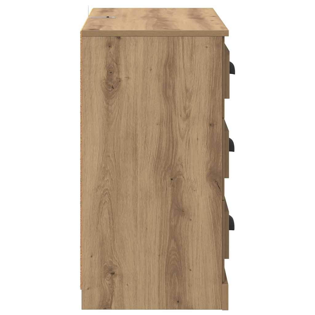 Sideboards with Drawer 2 pcs Artisan Oak 70 x 35.5 x 67.5 cm