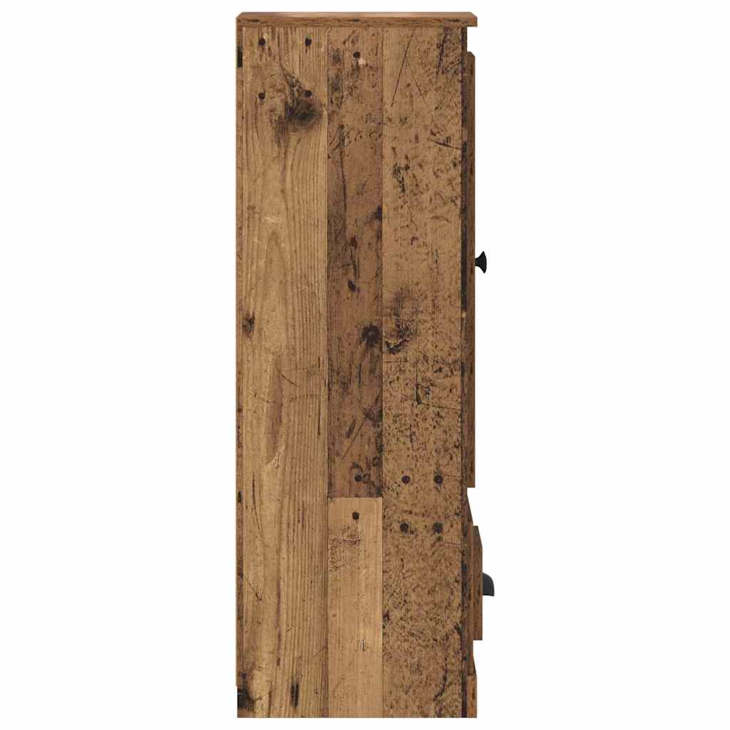 Highboard with Drawer 3 pcs Old Wood Engineered Wood
