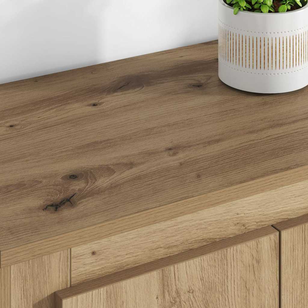 Highboard with Drawer 3 pcs Artisan Oak Engineered Wood