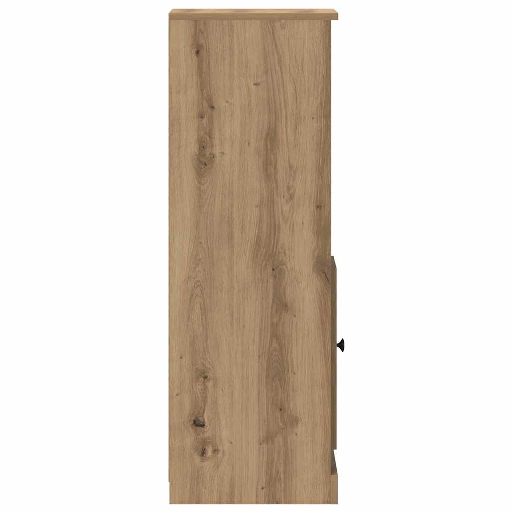 Highboard with Drawer 3 pcs Artisan Oak Engineered Wood