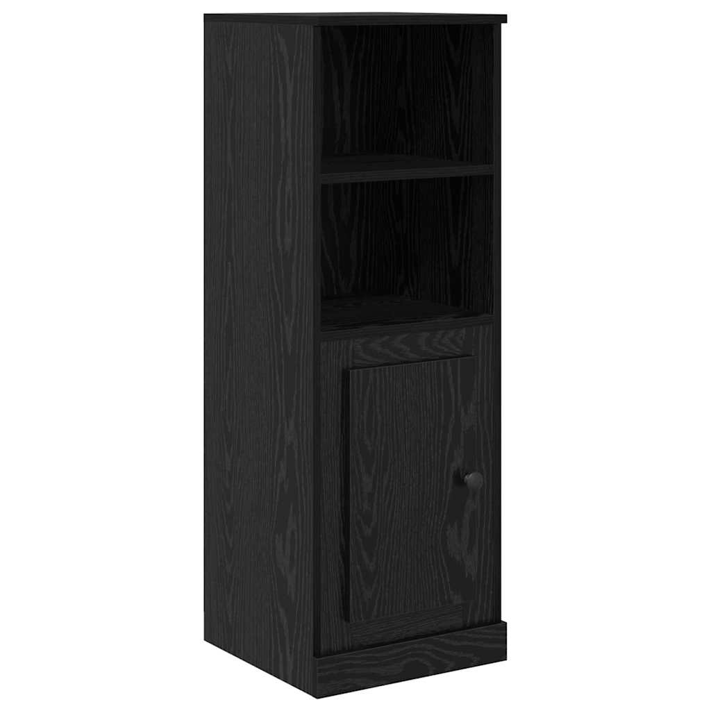 Highboard with Drawer 3 pcs Black Oak Engineered Wood