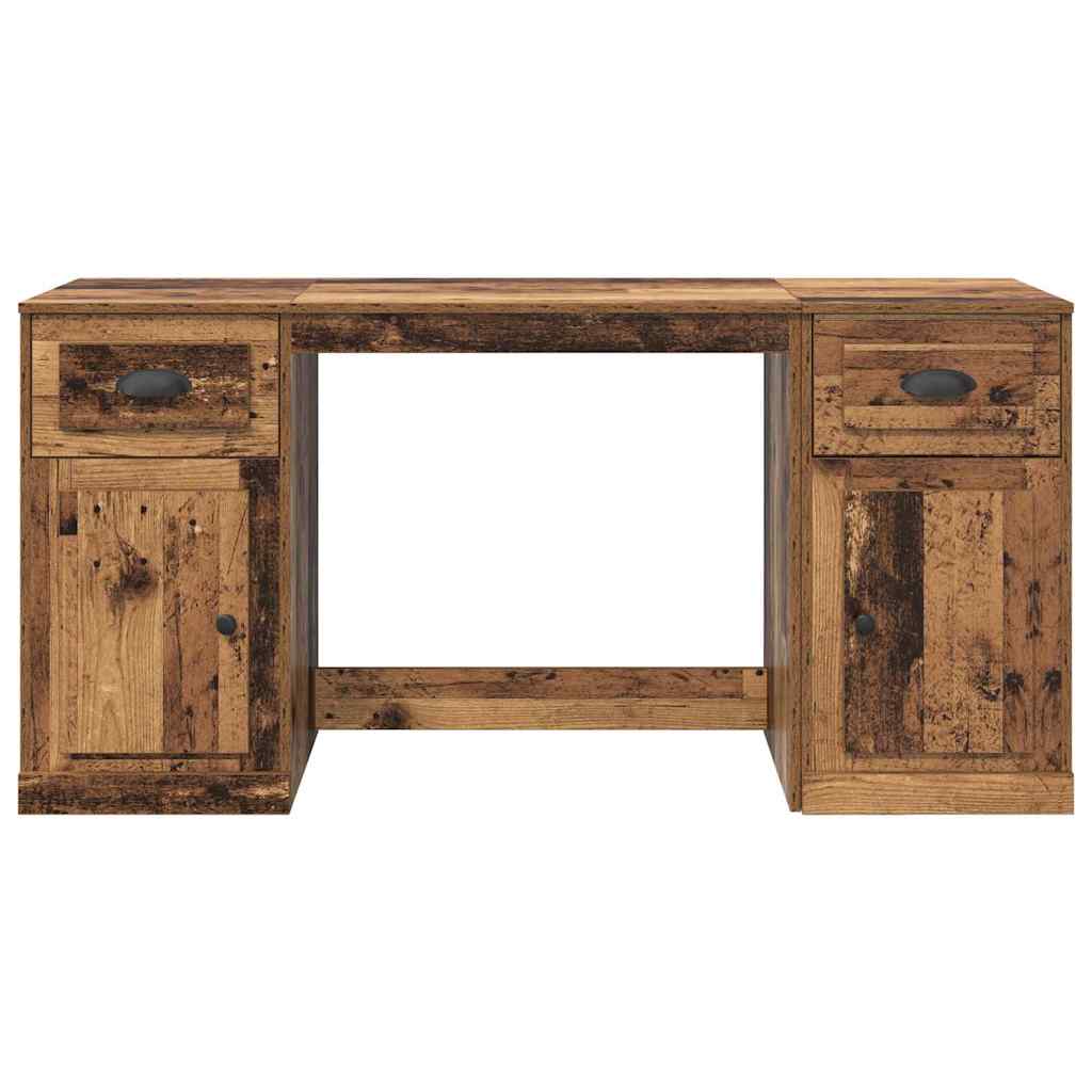 Desk with Cabinet Old Wood 154.5 x 50 x 75 cm Engineered Wood