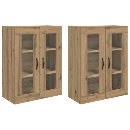 Wall Cabinets 2 pcs Artisan Oak 69.5 x 34 x 90 cm