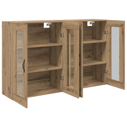 Wall Cabinets 2 pcs Artisan Oak 69.5 x 34 x 90 cm