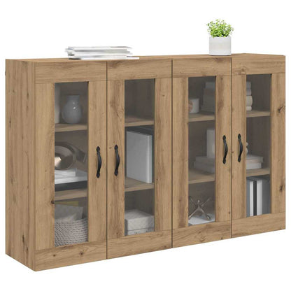 Wall Cabinets 2 pcs Artisan Oak 69.5 x 34 x 90 cm
