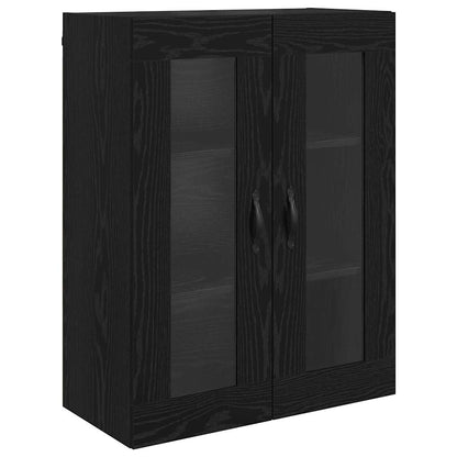 Wall Cabinets 2 pcs Black Oak 69.5 x 34 x 90 cm Engineered Wood