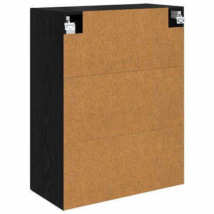 Wall Cabinets 2 pcs Black Oak 69.5 x 34 x 90 cm Engineered Wood