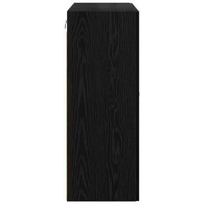 Wall Cabinets 2 pcs Black Oak 69.5 x 34 x 90 cm Engineered Wood
