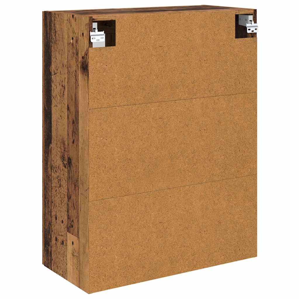 Wall-mounted Cabinet 2 pcs Old Wood 69.5 x 34 x 90 cm