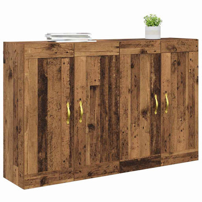 Wall-mounted Cabinet 2 pcs Old Wood 69.5 x 34 x 90 cm