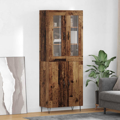 Highboard Old Wood 69.5 x 34 x 180 cm Engineered Wood