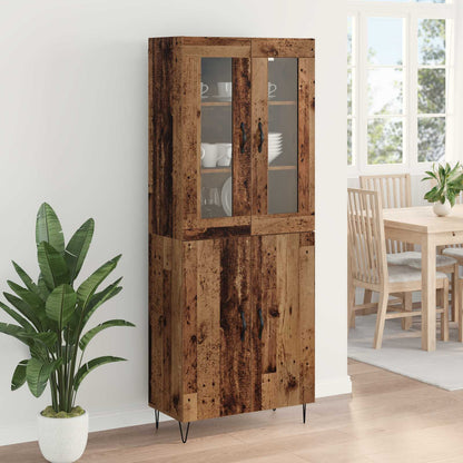 Highboard Old Wood 69.5 x 34 x 180 cm Engineered Wood