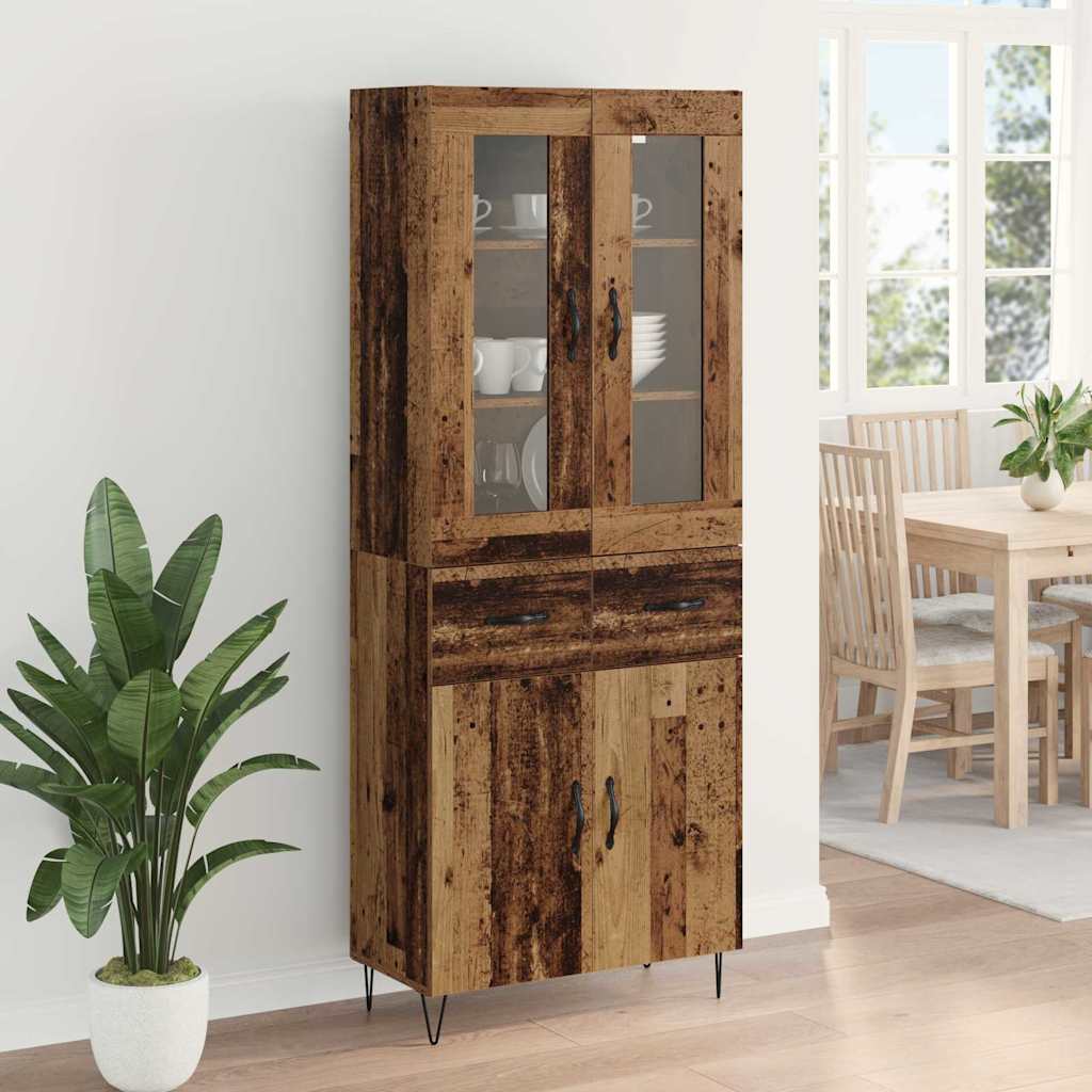 Highboard Old Wood 69.5 x 34 x 90 cm Engineered Wood