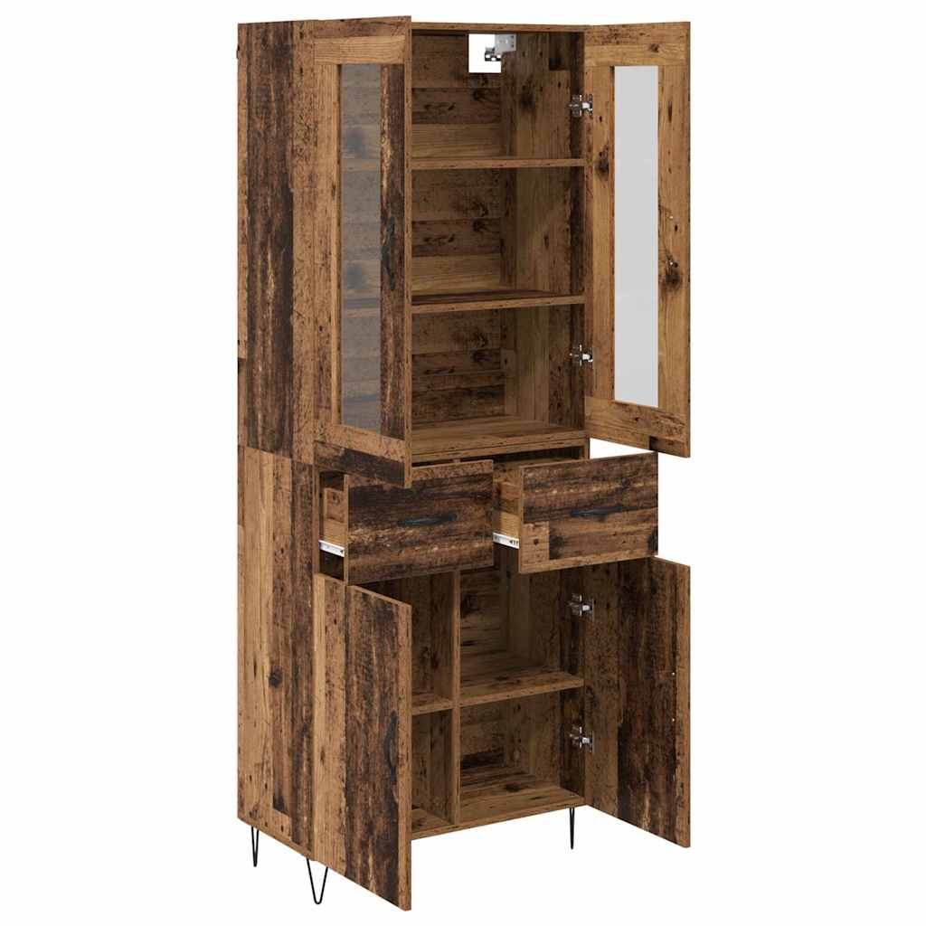 Highboard Old Wood 69.5 x 34 x 90 cm Engineered Wood