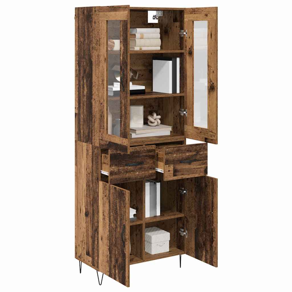 Highboard Old Wood 69.5 x 34 x 90 cm Engineered Wood