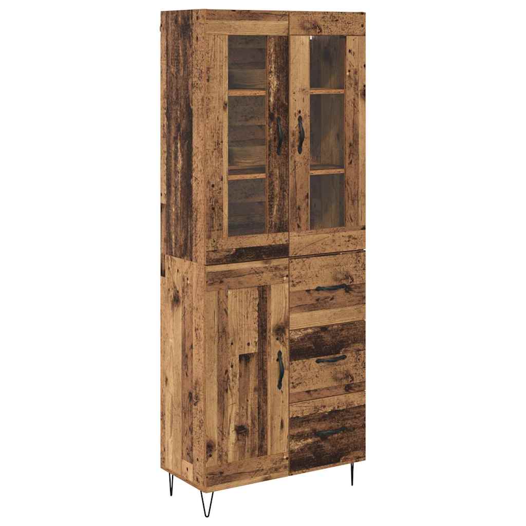 Highboard Old Wood 69.5 x 34 x 90 cm Engineered Wood
