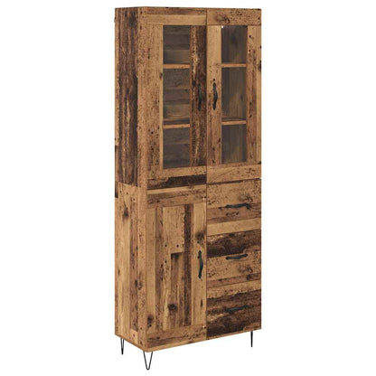 Highboard Old Wood 69.5 x 34 x 90 cm Engineered Wood