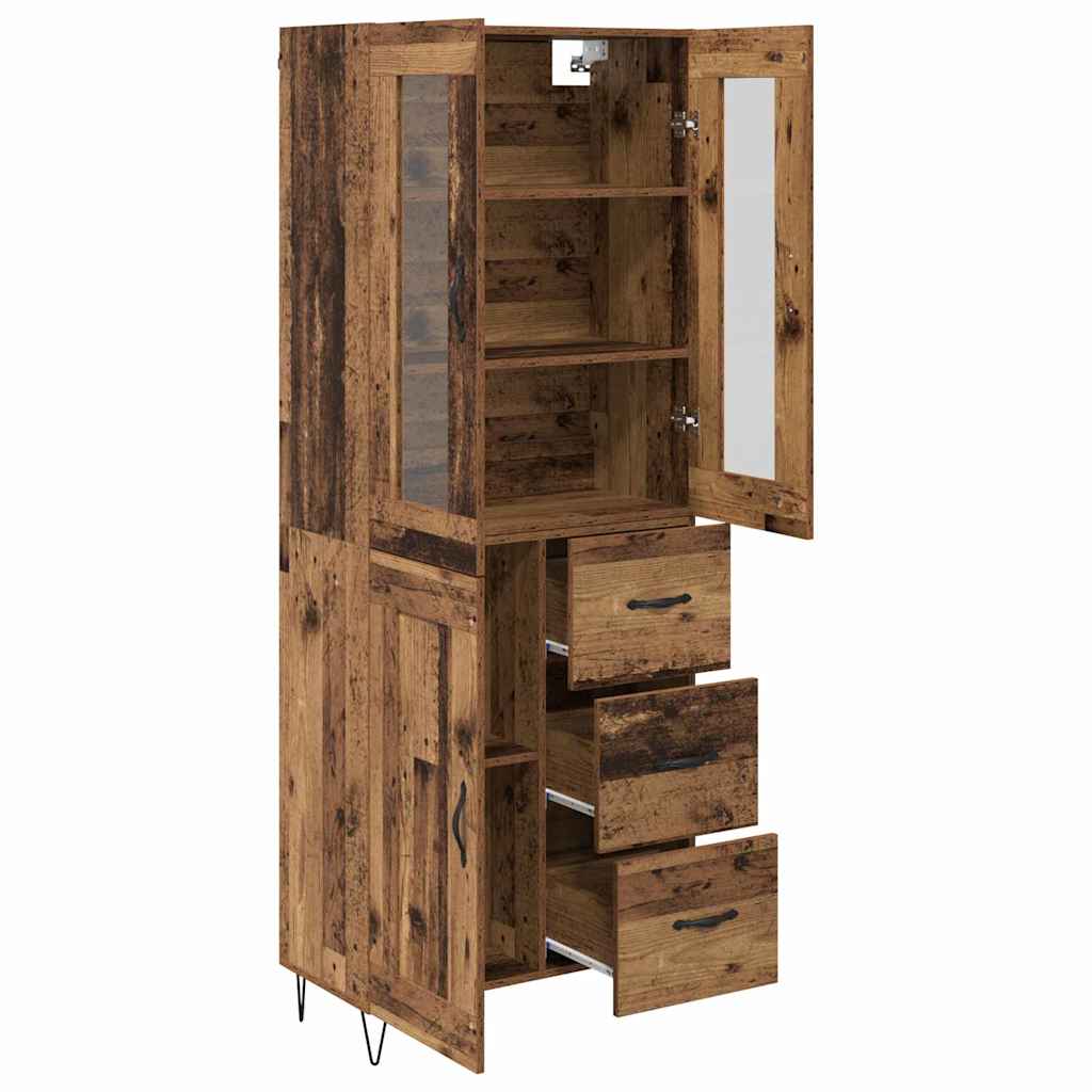 Highboard Old Wood 69.5 x 34 x 90 cm Engineered Wood