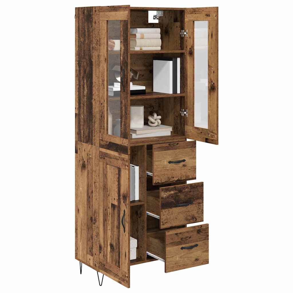 Highboard Old Wood 69.5 x 34 x 90 cm Engineered Wood