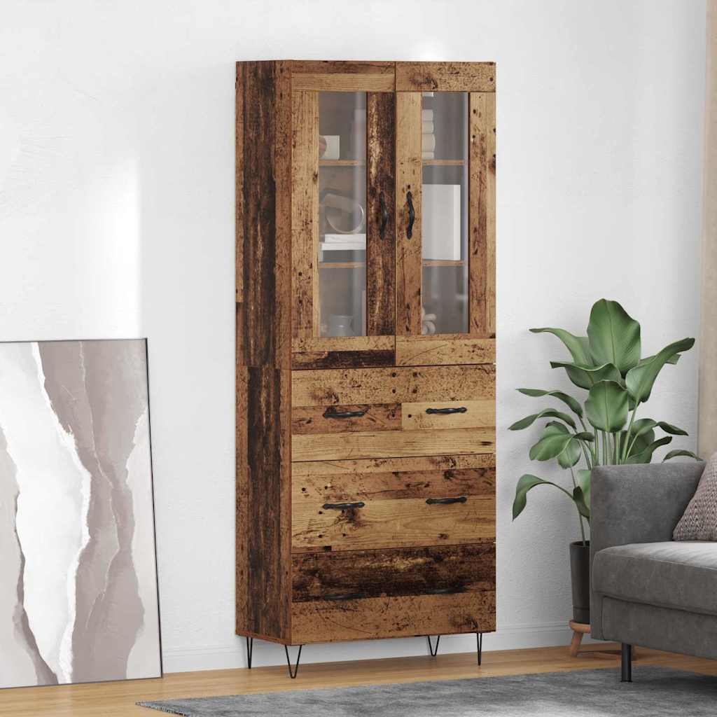 Highboard Old Wood 69.5 x 34 x 90 cm Engineered Wood