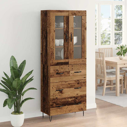 Highboard Old Wood 69.5 x 34 x 90 cm Engineered Wood