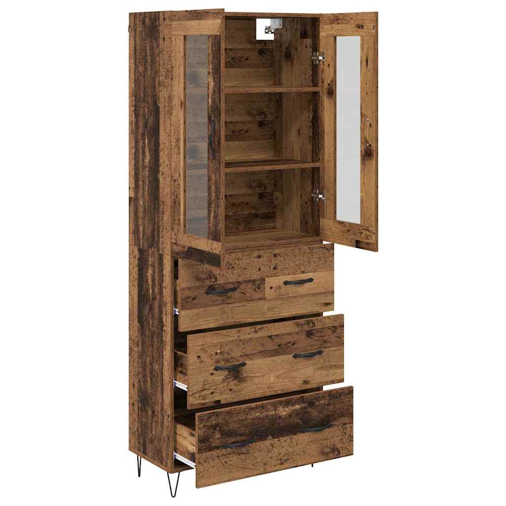 Highboard Old Wood 69.5 x 34 x 90 cm Engineered Wood