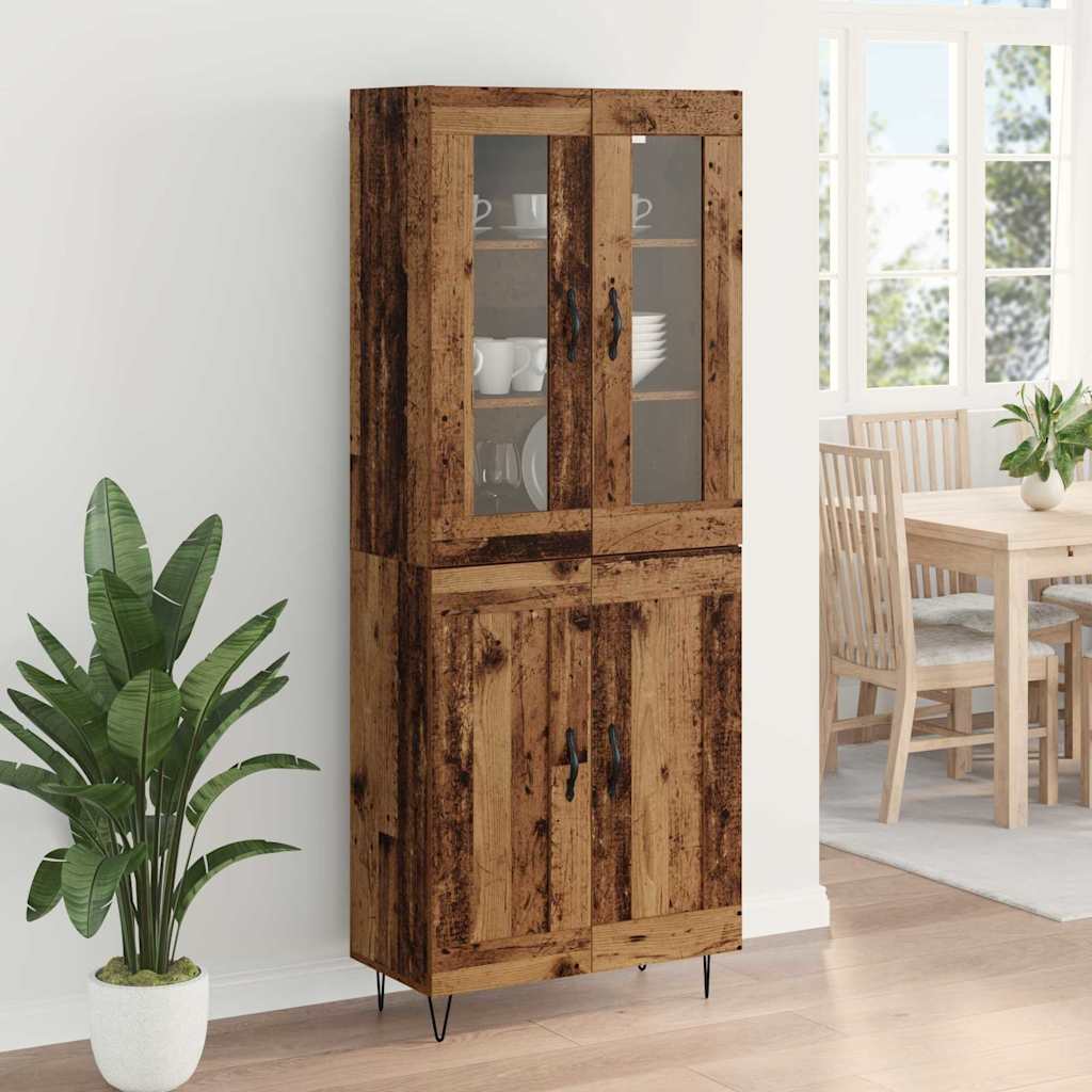 Highboard Old Wood 69.5 x 34 x 90 cm Engineered Wood