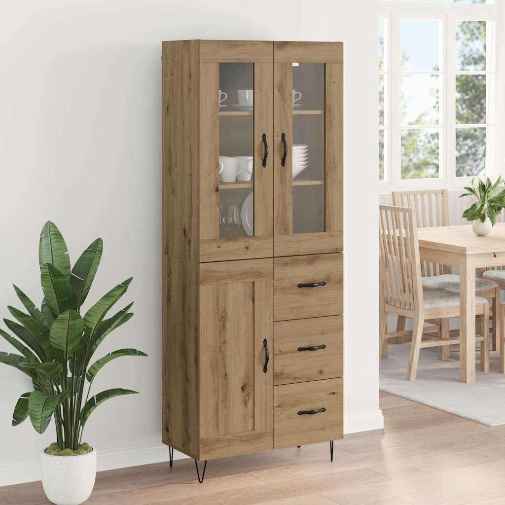 Highboard Artisan Oak 69.5 x 34 x 90 cm Engineered Wood