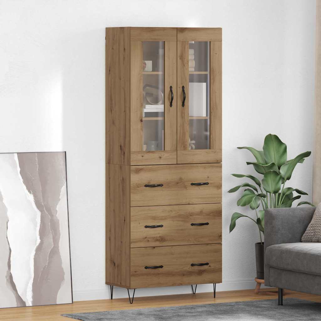 Highboard Artisan Oak 69.5 x 34 x 90 cm Engineered Wood