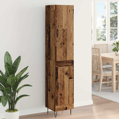 Highboard Old Wood 34.5 x 34 x 90 cm Engineered Wood
