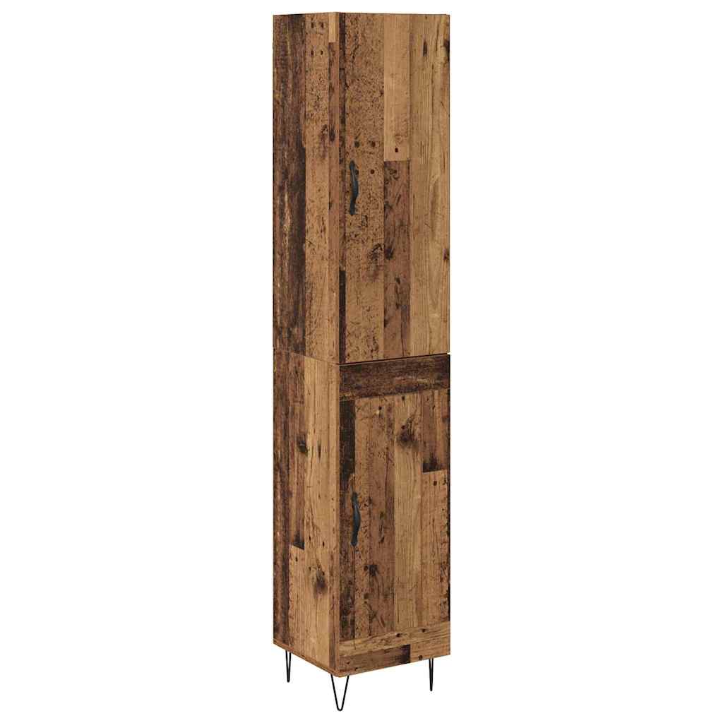 Highboard Old Wood 34.5 x 34 x 90 cm Engineered Wood