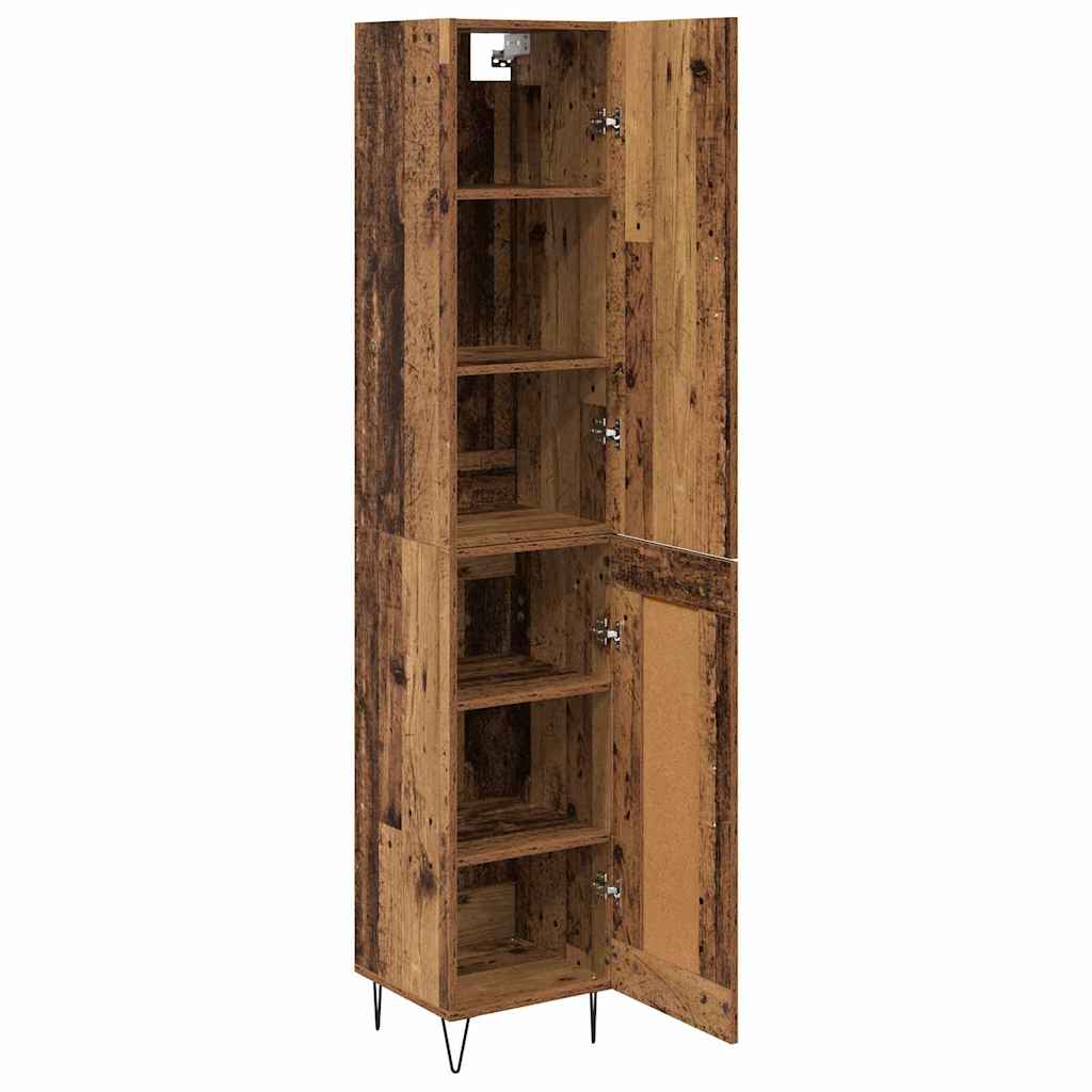 Highboard Old Wood 34.5 x 34 x 90 cm Engineered Wood