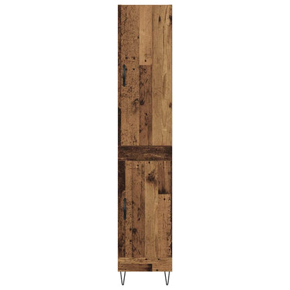 Highboard Old Wood 34.5 x 34 x 90 cm Engineered Wood