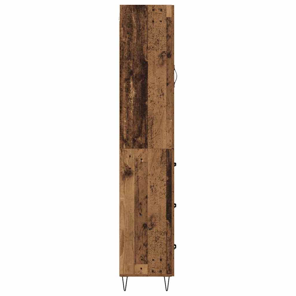 Highboard Old Wood 34.5 x 34 x 90 cm Engineered Wood
