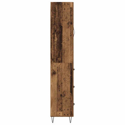Highboard Old Wood 34.5 x 34 x 90 cm Engineered Wood