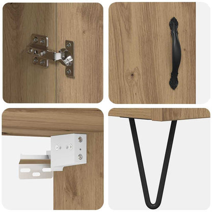 Highboard Artisan Oak 34.5 x 34 x 90 cm Engineered Wood