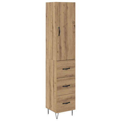 Highboard Artisan Oak 34.5 x 34 x 90 cm Engineered Wood