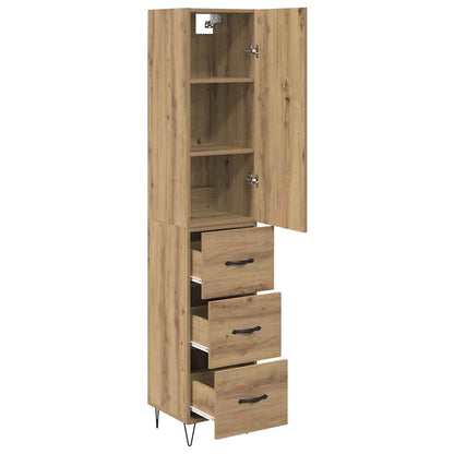 Highboard Artisan Oak 34.5 x 34 x 90 cm Engineered Wood
