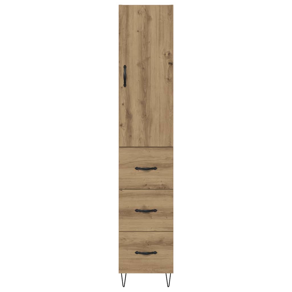 Highboard Artisan Oak 34.5 x 34 x 90 cm Engineered Wood