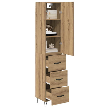 Highboard Artisan Oak 34.5 x 34 x 90 cm Engineered Wood