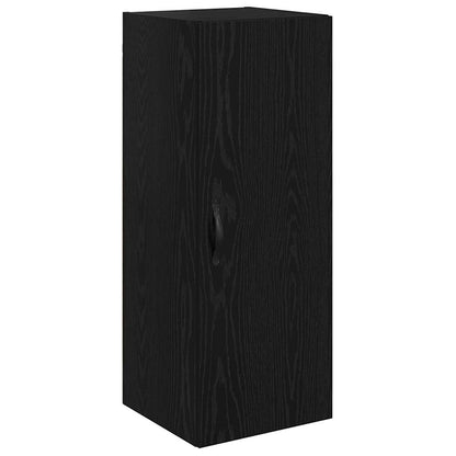 Highboard Black Oak 34.5 x 34 x 90 cm Engineered Wood