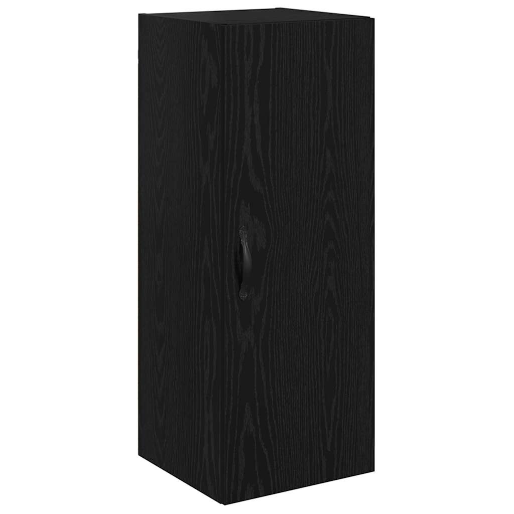 Highboard Black Oak 34.5 x 34 x 90 cm Engineered Wood
