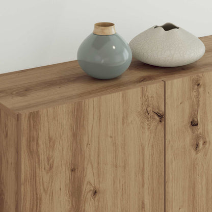 TV Wall Unit Wall-mounted 5 pcs Artisan Oak Engineered Wood