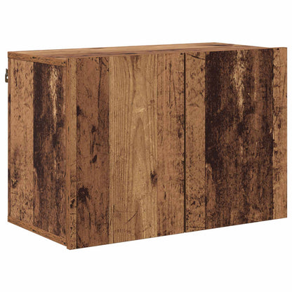 TV Wall Unit Wall-mounted 5 pcs Old Wood Engineered Wood
