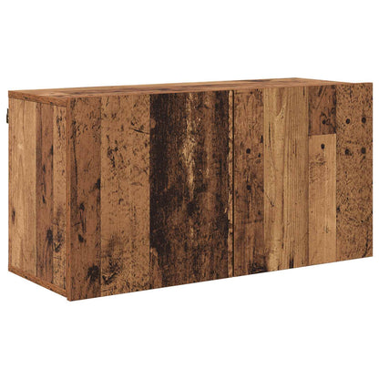 TV Wall Unit Wall-mounted 5 pcs Old Wood Engineered Wood